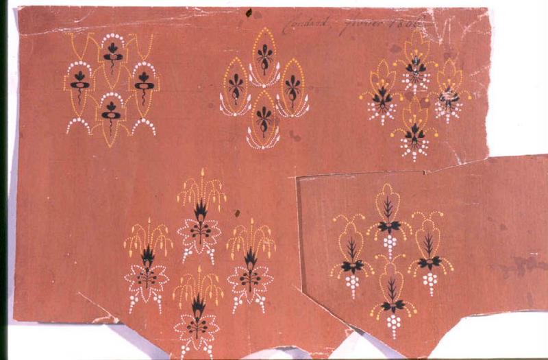 Modèle pour indienne : Motifs floraux, Paul Etienne Coudard, 1806 /02