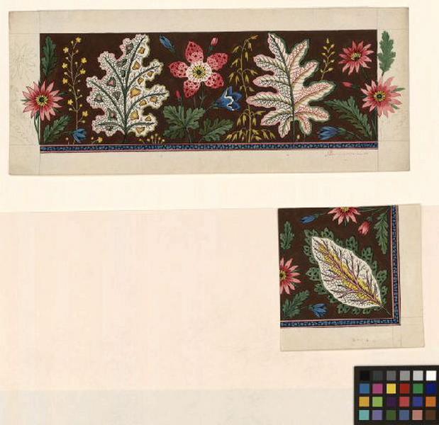 Modèle pour indienne : Motifs floraux, Peter, 1805