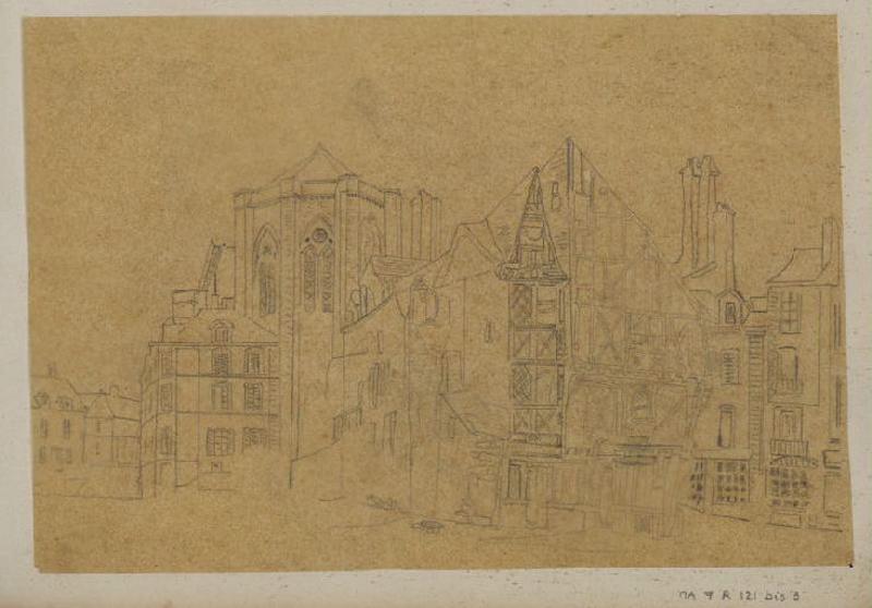 Paysage urbain, Thomas François Drake, 19e siècle