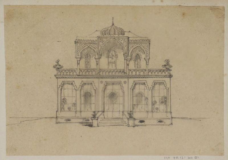 Façade d'une maison, Thomas François Drake, 19e siècle