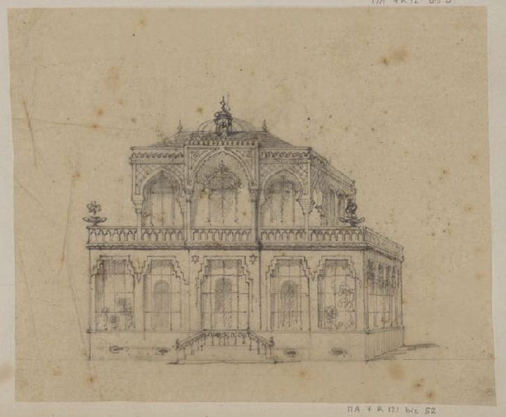 Façade d'une maison, Thomas François Drake, 19e siècle