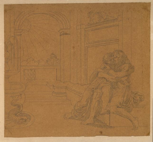 Abimélech épiant Isaac et Rébecca ; Couple (autre titre)_0