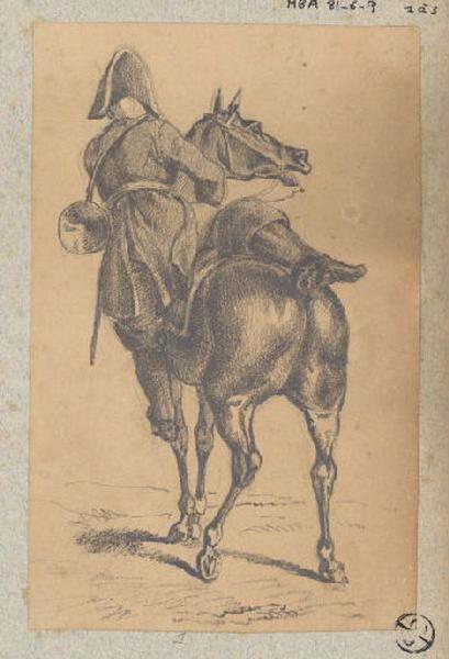 Soldat à cheval, Alexandre Solde, 19e siècle