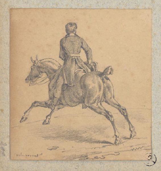 Soldat à cheval, Alexandre Solde, 19e siècle