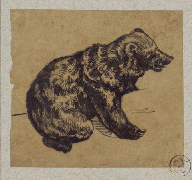 Ours, Alexandre Solde, 19e siècle