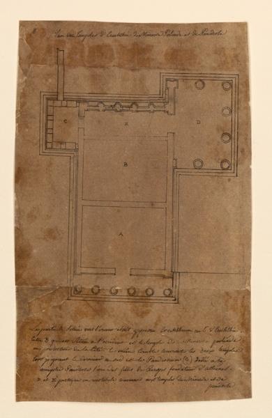 Plan des temples d'Erecthée, de Minerve, de Poliade et de Pandrose_0