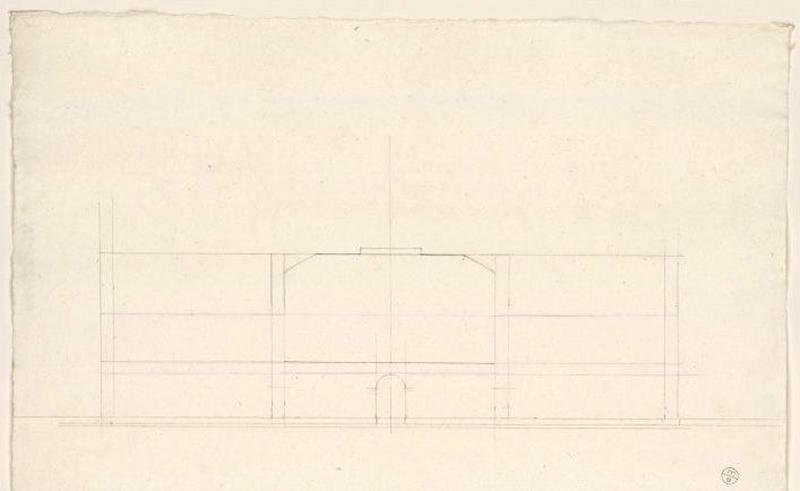 Projet d'élévation pour une villa, Guillaume Bodinier, 19e siècle