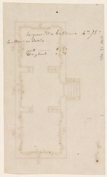 Plan, Guillaume Bodinier, 19e siècle
