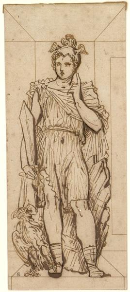 Projet pour l'Arc de Triomphe de Marseille : Les Vertus militaires, Etienne Jules Ramey, 1ère moitié 19e siècle