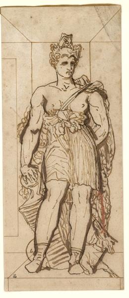 Projet pour l'Arc de Triomphe de Marseille : Les Vertus militaires, Etienne Jules Ramey, 1ère moitié 19e siècle