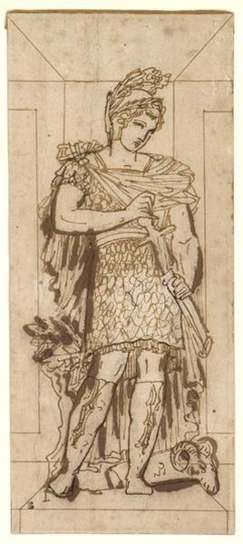 Projet pour l'Arc de Triomphe de Marseille : Les Vertus militaires, Etienne Jules Ramey, 1ère moitié 19e siècle