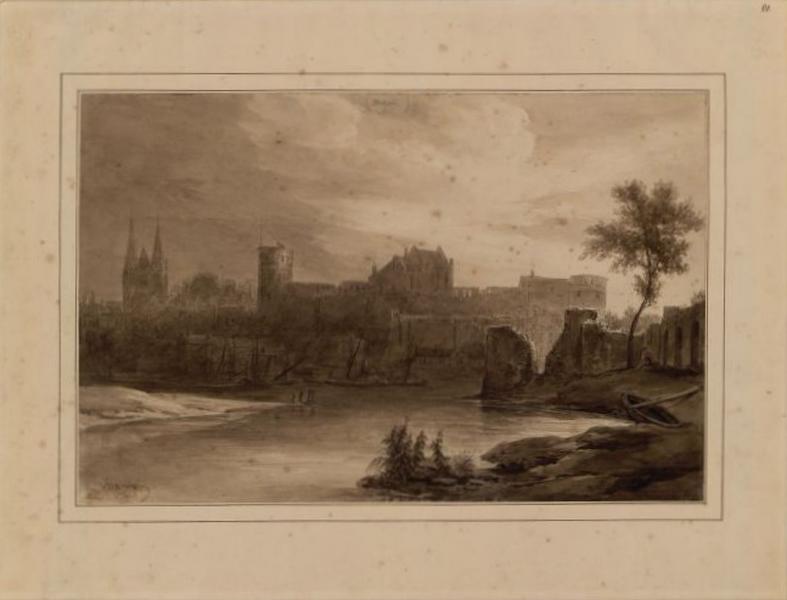 Le château et la cathédrale d'Angers, Jean-Jacques Champin, 19e siècle