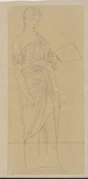 Femme drapée debout, Guillaume Bodinier, 19e siècle
