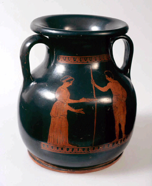 Pélikè à scène de libation (Titre de la notice de Catherine Lesseur, 2005-2006) ; Scène de libation _0
