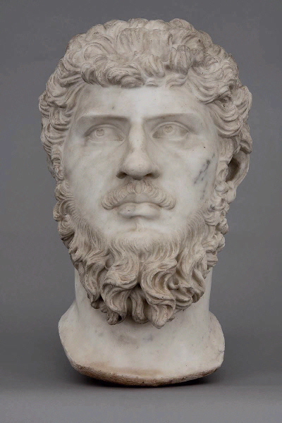 Portrait sculpté du Lucius Verus ; Tête de l'empereur Lucius Verus (élément)_0