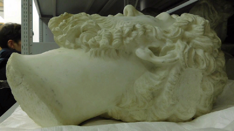 Portrait sculpté du Lucius Verus ; Tête de l'empereur Lucius Verus (élément)_2
