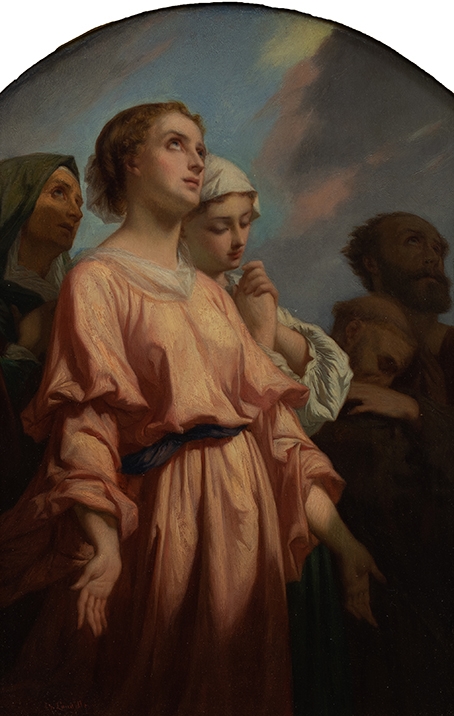 Les Béatitudes 1: " Bienheureux ceux qui ont le coeur pur parce qu'ils verront Dieu", Charles Landelle, 1851 (vers)