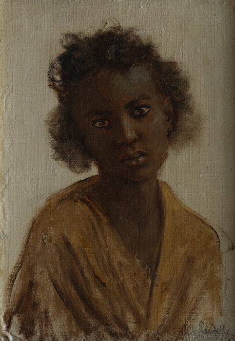 Biskaris, tête de fillette ; Biskaris, tête d'enfant (Ancien titre), Charles Landelle, 11 /1875-04 /1876