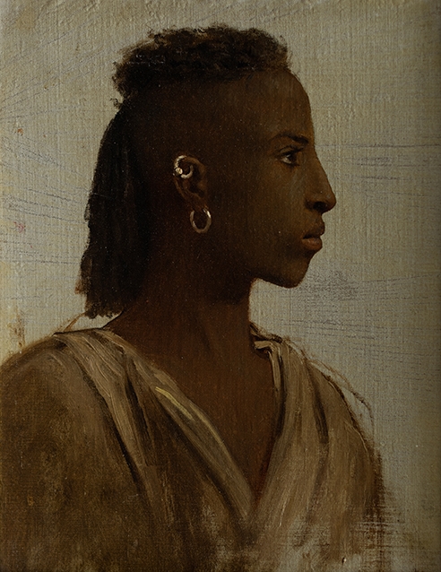 Biskaris, tête de jeune homme ; Biskaris, tête d'enfant (Ancien titre), Charles Landelle, 01 /1876-03 /1876