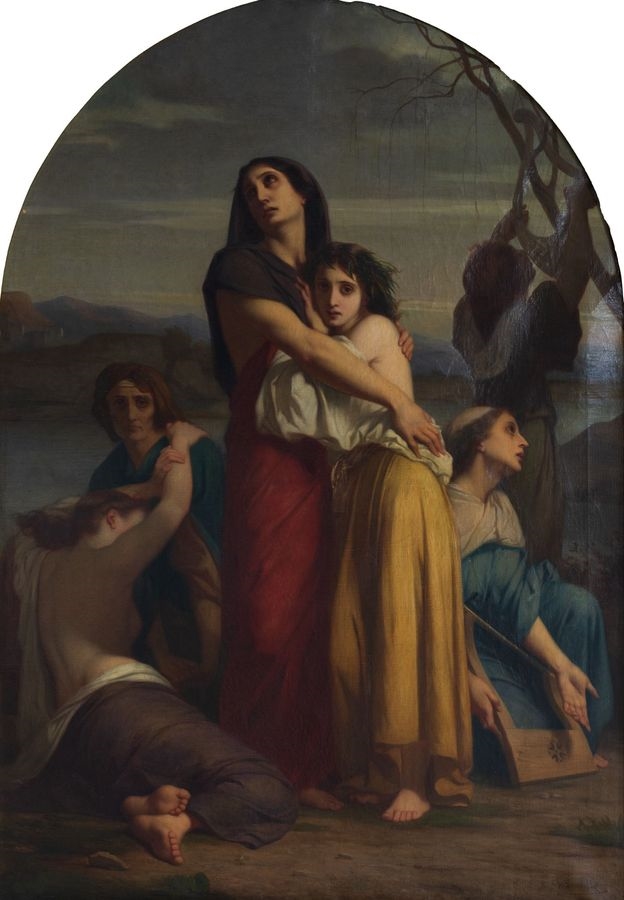Femmes de Jérusalem captives à Babylone (Titre), Charles Landelle, 1862 (Avant)