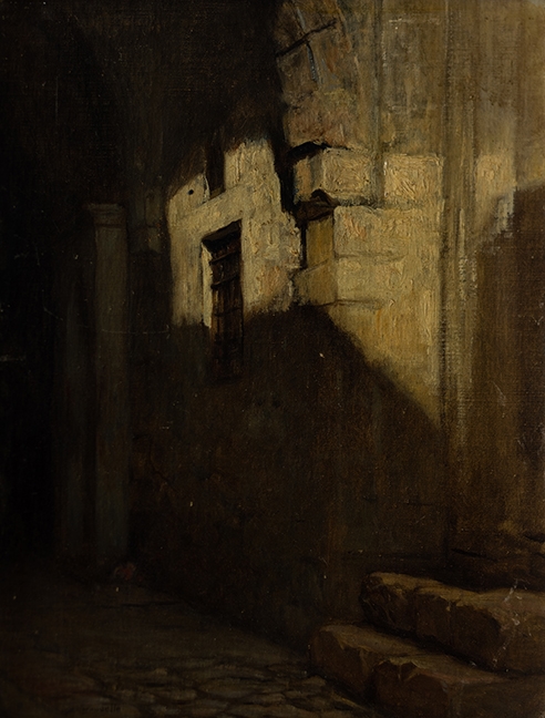 Jaffa, la voie douloureuse ; Jaffa, portique et couloir (Autre titre) ; Jérusalem, la voie douloureuse (Ancien titre), Charles Landelle, 03 /1876-04 /1876