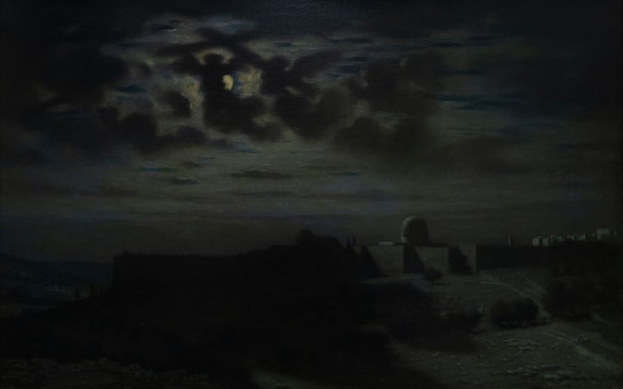 Jérusalem, effet de nuit ; Jérusalem, effet de vision dans les nuages (Ancien titre) ; Jérusalem (Ancien titre), Charles Landelle, 1876-1890