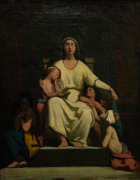 La Charité (Titre), Charles Landelle, 1843 (vers)