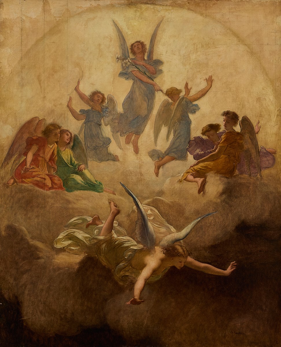 La Mort de Saint-Joseph (Titre), Charles Landelle, 1870 (vers)