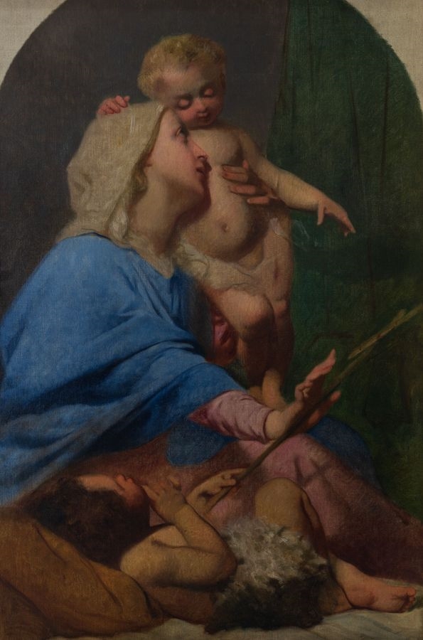 Le Pressentiment de la Vierge (Titre), Charles Landelle, 1859 (vers)