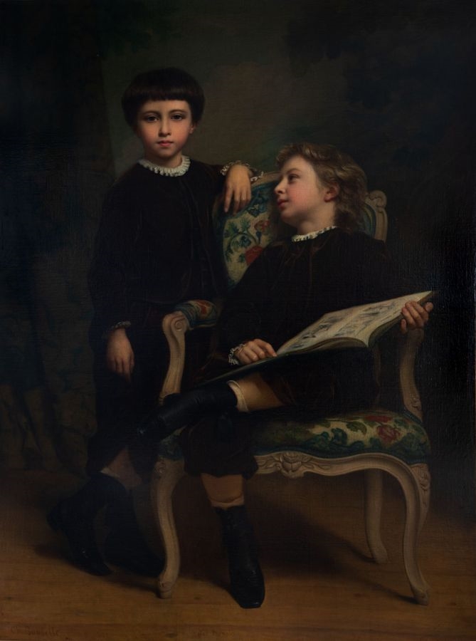 Portrait des enfants de l'auteur, Charles Landelle, 1867