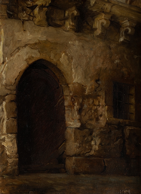 Porte dans un vieux mur ; Palestine (Ancien titre), Charles Landelle, 03 /1876-04 /1876