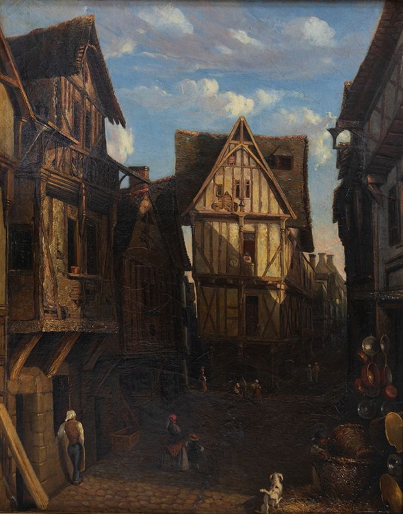 Le Bas de la Grande Rue (Titre), Jean-Baptiste Messager, 1840 - 1860 (Entre - et)