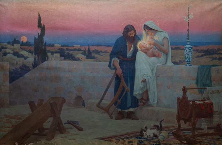 La Sainte Famille, Ludovic Alleaume, 1895