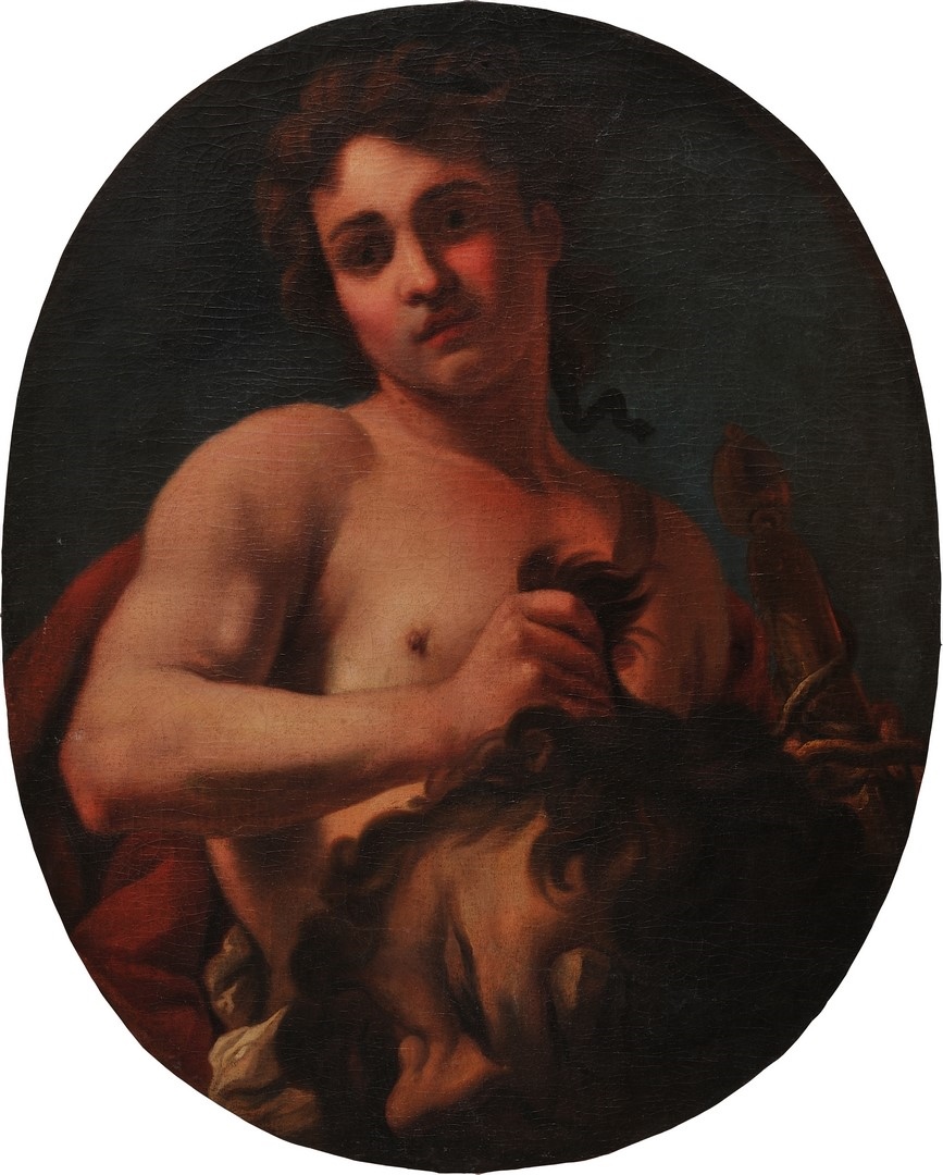 David tenant la tête de Goliath, Antonio Molinari, 1690 Vers,1704 Vers
