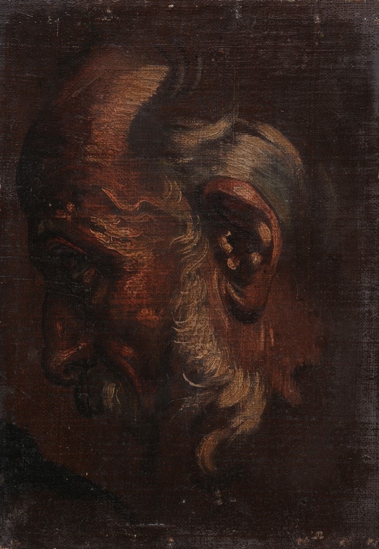 Étude de tête de vieillard ; Tête de Saint Joseph ; Etude pour le tableau de Jésus parmi les Docteurs_0