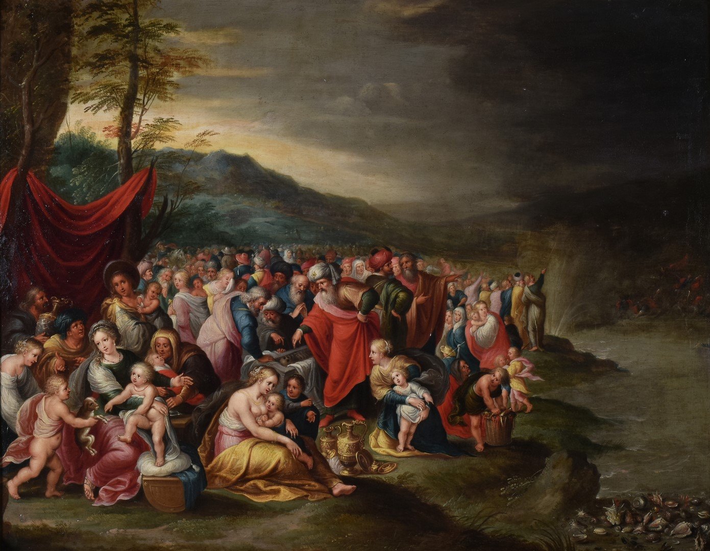 Le Repos des Hébreux après le passage de la mer Rouge, Frans Francken, 1620-1640
