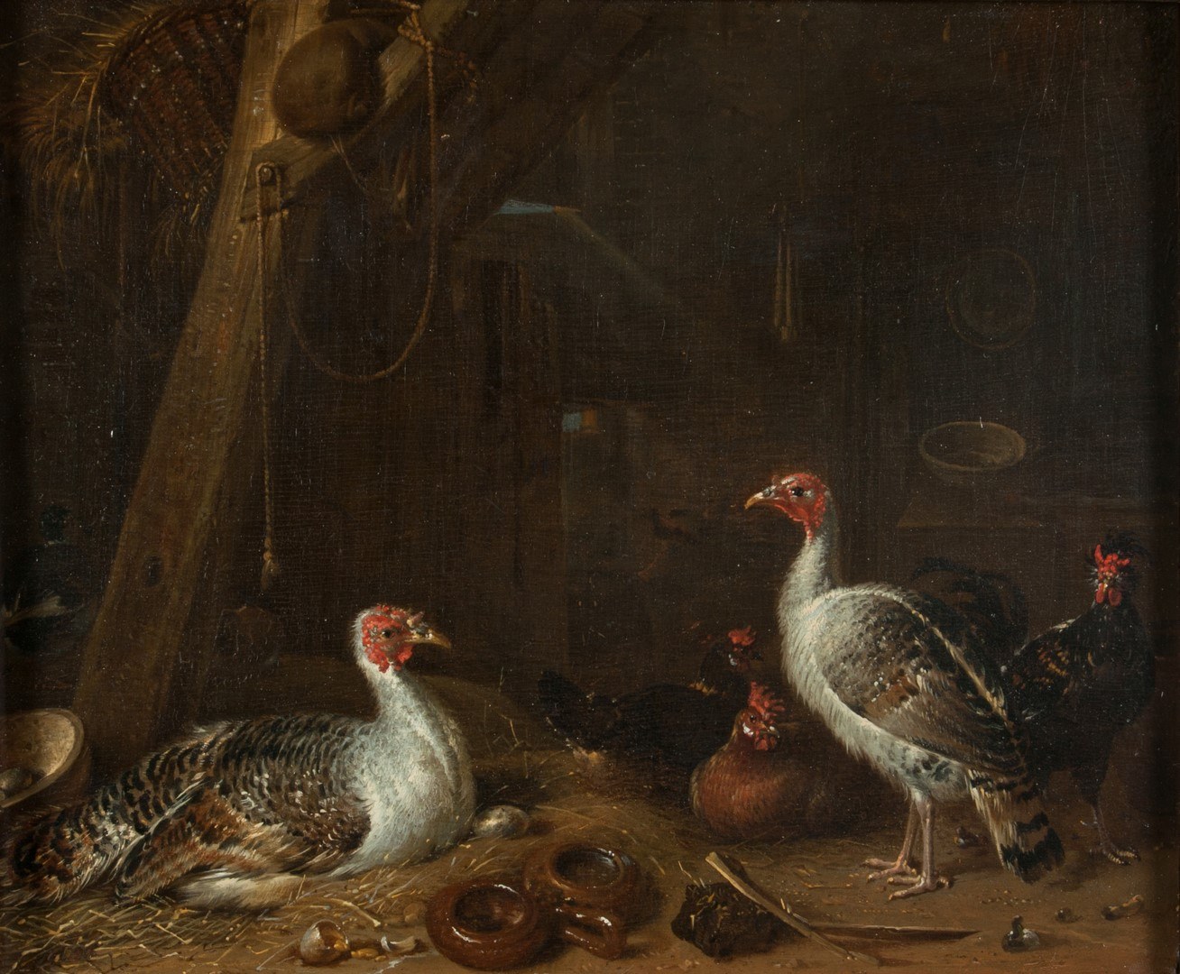 Intérieur de basse-cour, Cornelis Saftleven, 1650-1660