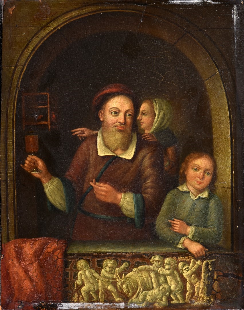 Une famille dans une fenêtre, Gérard Dou
