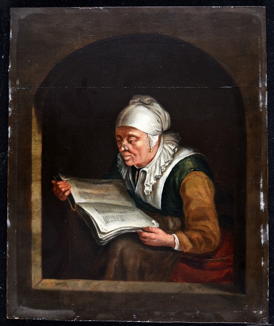 Vieille femme lisant, Gérard Dou