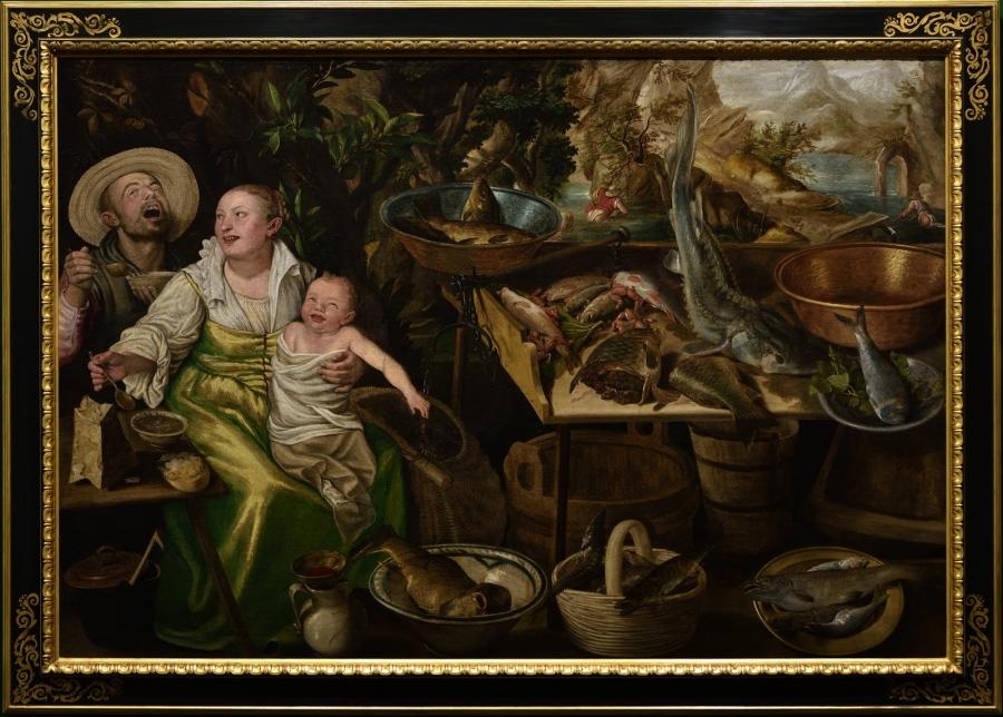 Pescivendoli (Les Poissonniers) ; Scène paysanne avec nature morte aux poissons (titre ancien)_1