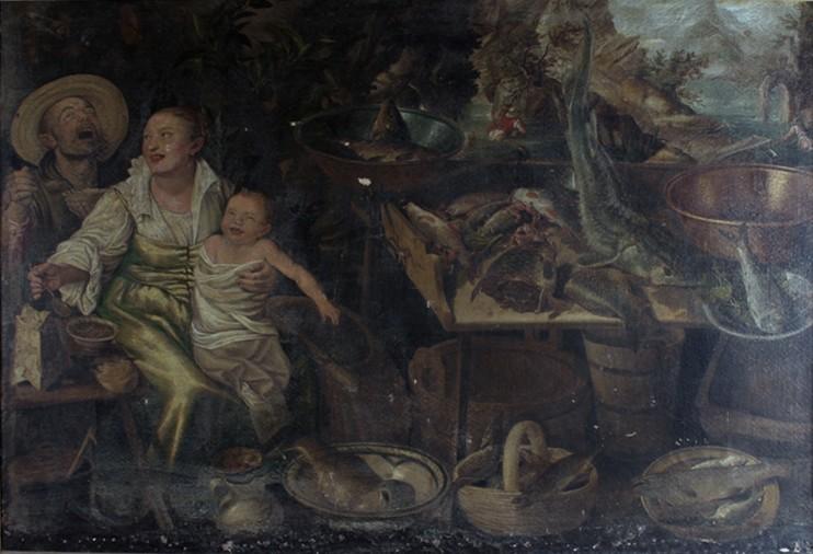 Pescivendoli (Les Poissonniers) ; Scène paysanne avec nature morte aux poissons (titre ancien)_2
