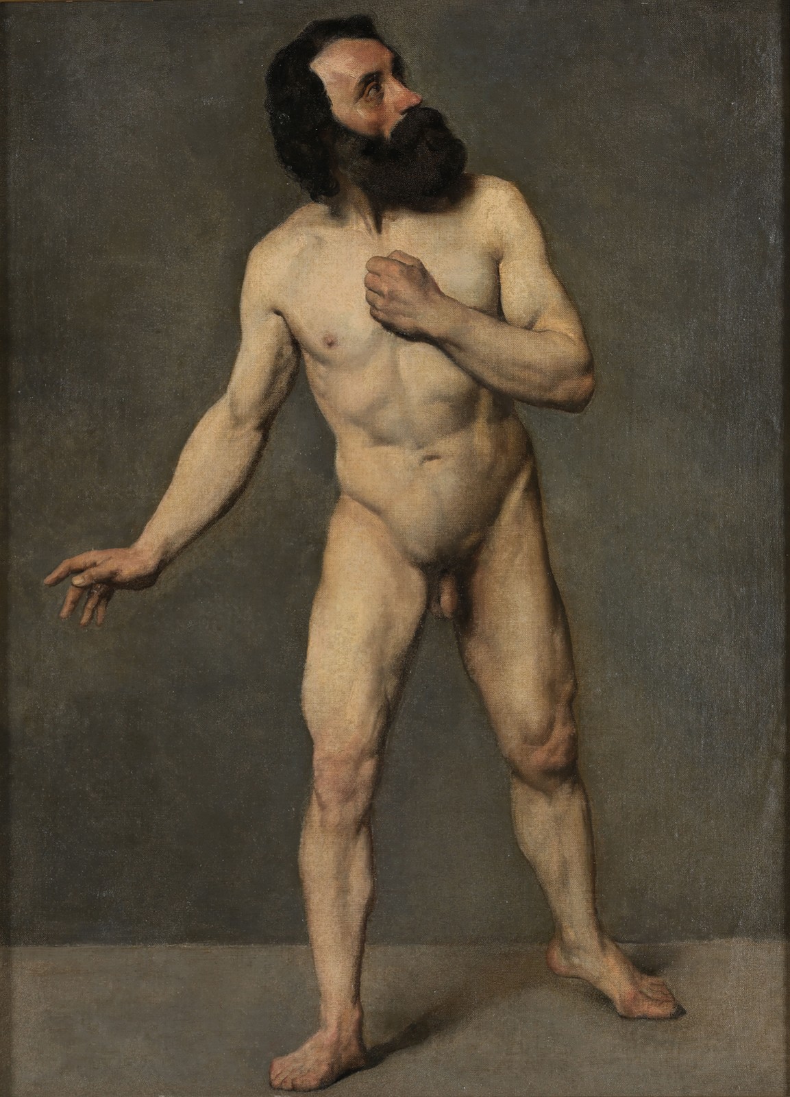 Académie d'homme barbu, Paul Baudry, 19e siècle