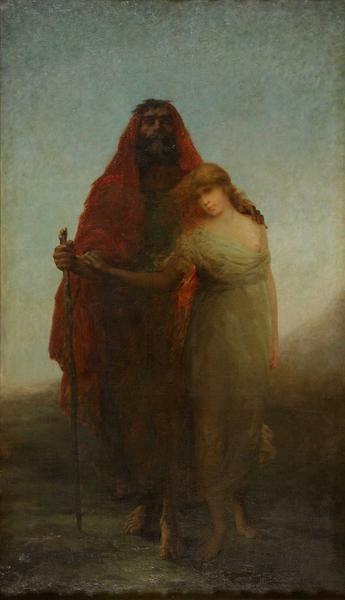 Oedipe et Antigone, Edouard Krug, 1885