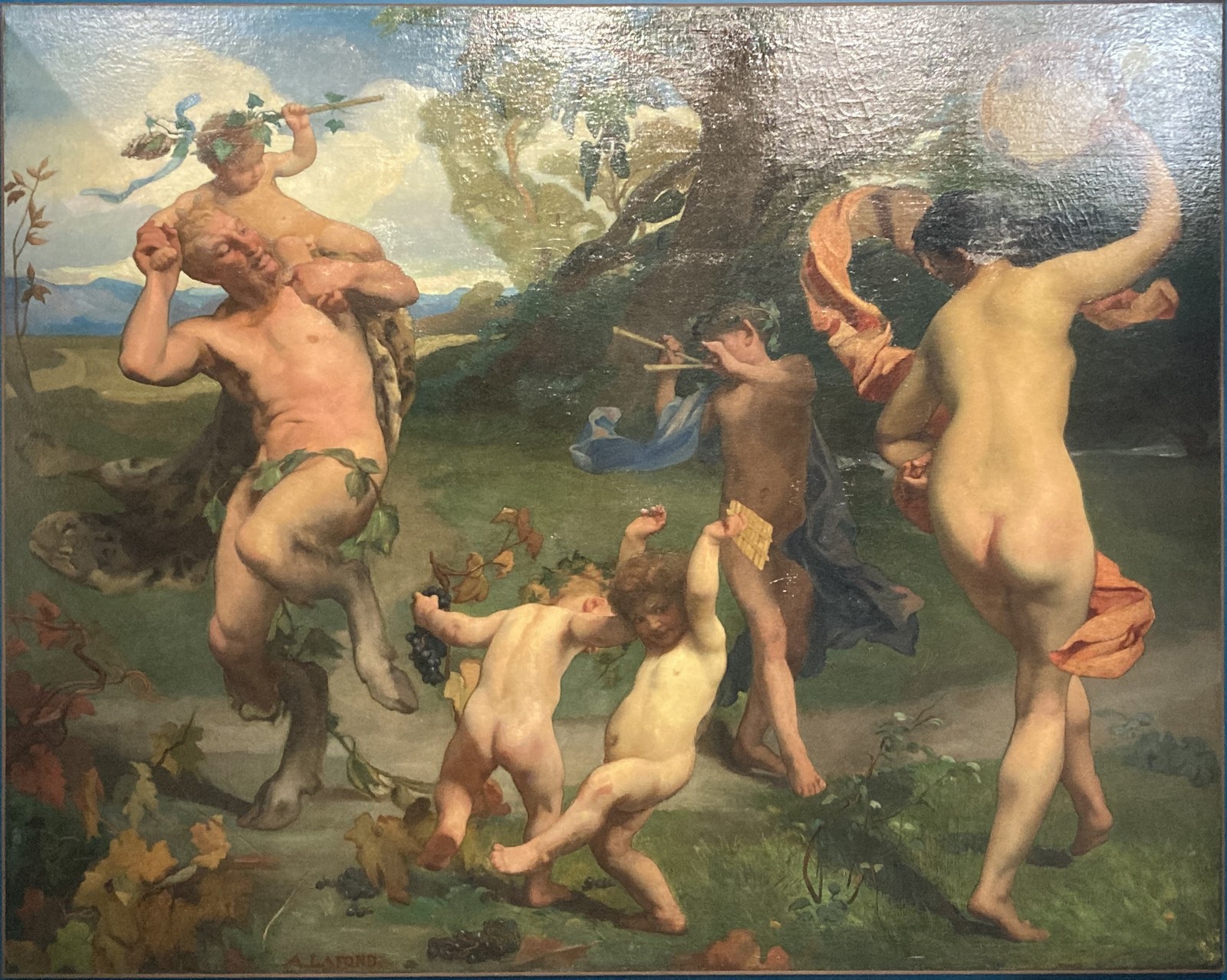 Danse de faunes et de nymphes ; Faunes dansants (autre titre), François Henri Alexandre Lafond, 1867
