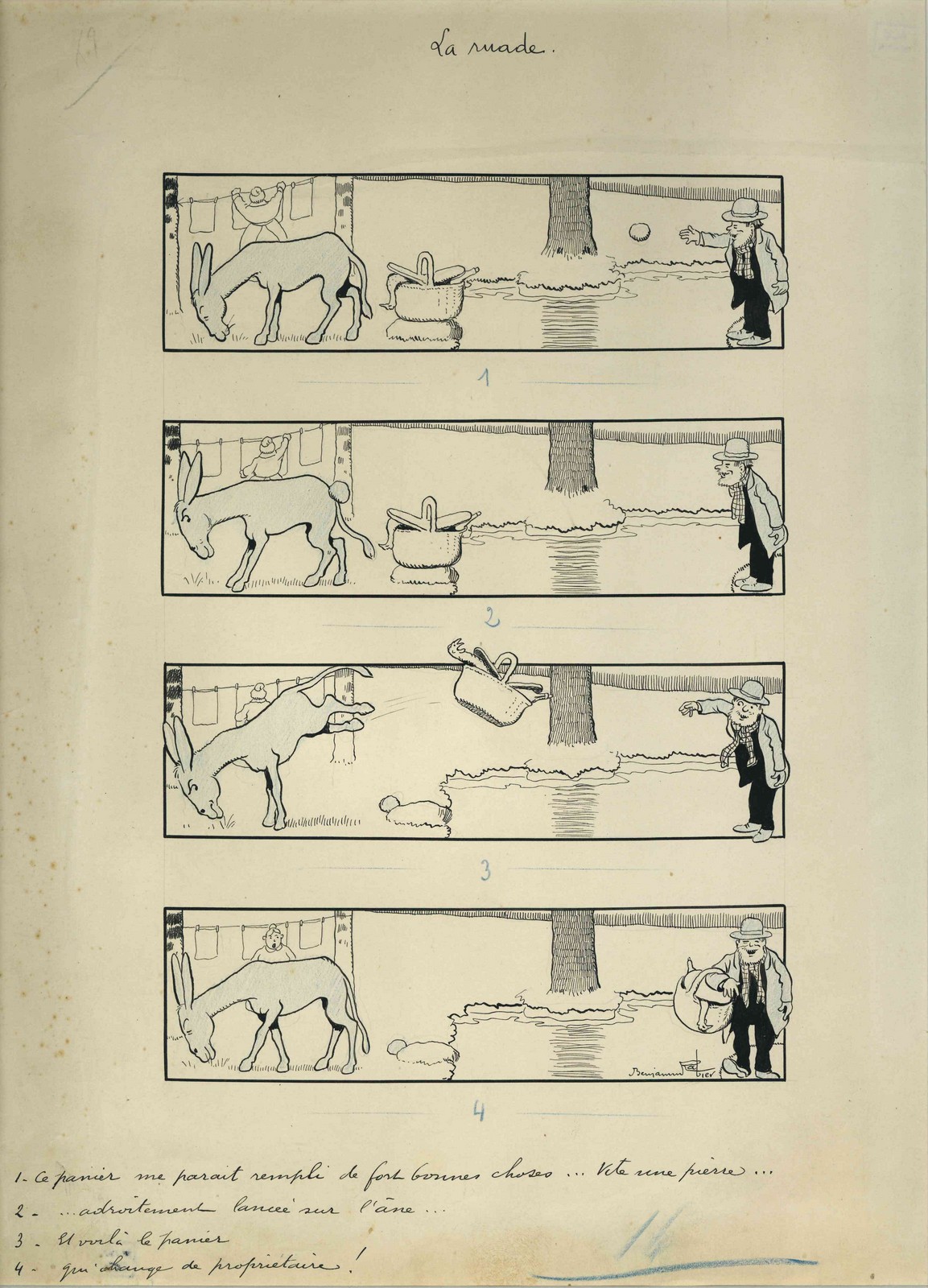 La ruade, Benjamin Rabier, 4e quart 19e siècle, 1er quart 20e siècle