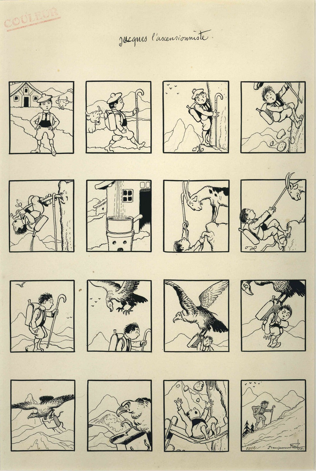 Jacques l'Ascensionniste, Benjamin Rabier, 4e quart 19e siècle, 1er quart 20e siècle