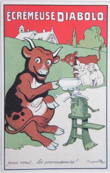 Ecrémeuse Diabolo (... Pour vous...les connaisseurs!), Benjamin Rabier, 1er quart 20e siècle
