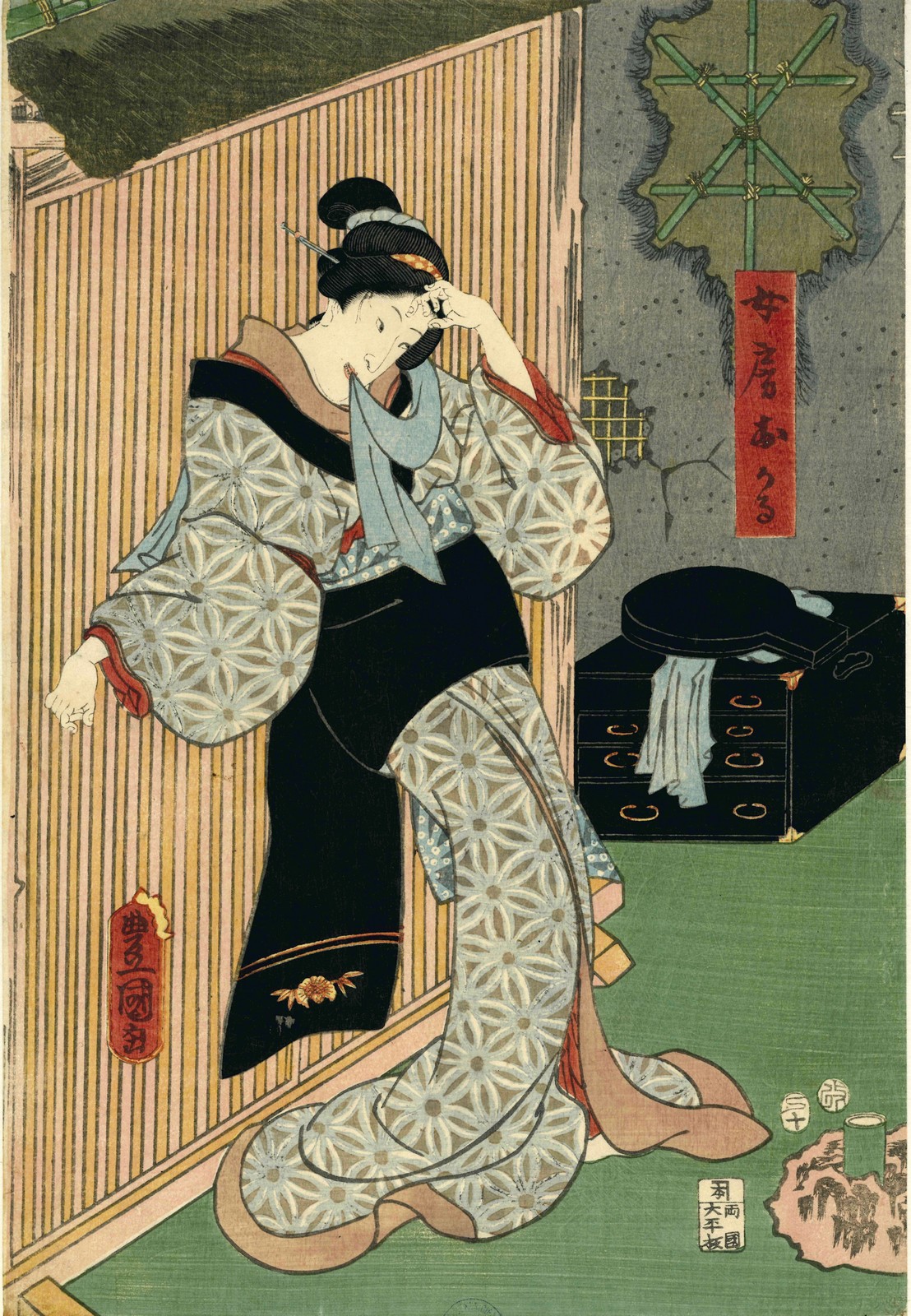 Une femme, Toyokuni Iii, 1ère moitié 19e siècle