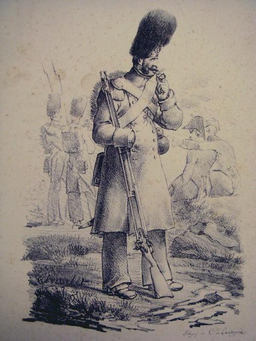 Grenadier de la Garde Impériale, Nicolas Toussaint Charlet, 1817,1818