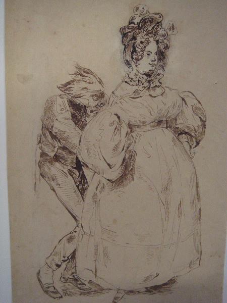 Mayeux serrant le corset d'une jeune femme (Détail)_0